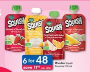 Rhodes Squish Pouches-6 x 110ml