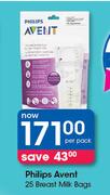 Philips Avent 25 Breast Milk Bags-Per Pack
