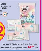 Clicks Baby Cotton Products-Each