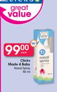Clicks Made 4 Baby Nasal Spray-50ml Each