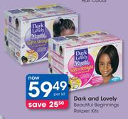 Dark And Lovely Beautiful Beginnings Relaxer Kits-Per Kit