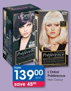 Loreal Preference Hair Colour-Each