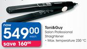 Toni & Guy Salon Professional Straightener-Each