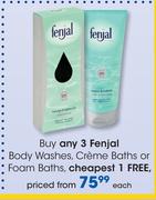 Fenjal Body Washes,Creme Baths Or Foam Baths-Each