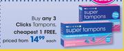 Clicks Super Tampons-Each