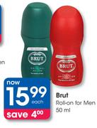 Brut Roll On For Men-50ml Each