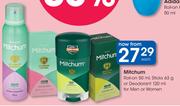Mitchum Roll On 50ml,Sticks 63g Or Deodorant For Men Or Women 120ml-Each