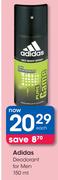 Adidas Deodorant For Men-150ml Each