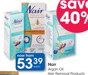Nair Argan Oil Hair Removal Products-Each