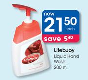 Lifebuoy Liquid Hand Wash-200ml Each