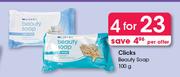 Clicks Beauty Soap-4x100g Per Offer