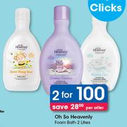 Oh So Heavenly Foam Bath-2x2Litres Per Offer