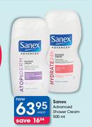 Sanex Advanced Shower Cream-500ml Each