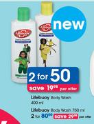 Lifebuoy Body Wash-2x400ml Per Offer