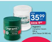 Ingram's Camphor Cream(Excl. Tissue Oil 500ml)-500g Each