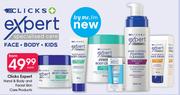 Clicks Expert Hand And Body And Facial Skin Care Products-Each