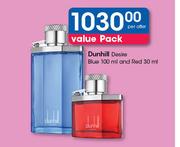 Dunhill Desire Blue-100ml & Red-30ml Per Offer