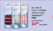 Clicks Artificial Nails-Each