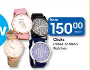 Clicks Ladies Or Men's Watches-Each