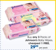 Johnson’s Baby Wipes-Per Pack