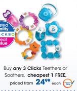Clicks Teethers Or Soothers-Each