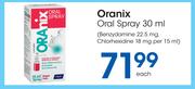Oranix Oral Spray-30ml Each