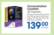 Concentration Cocktail 30 Capsules-Per Pack