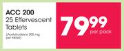 ACC 200 25 Effervescent Tablets-Per Pack
