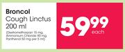 Broncol Cough Linctus-200ml Each