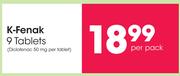 K-Fenak 9 Tablets-Per Pack