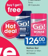 Nativa Go! Woman Or Man 60 Tablets-Per Offer
