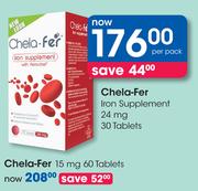 Chela-Ver Iron 15mg 60 Tablets