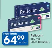 Relicalm 150mg 20 Or 40 Tablets-Per Pack