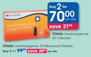 Clicks Overindulgence 10 Capsules-For 2 Per Offer
