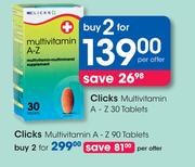 Clicks Multivitamin A - Z 90 Tablets-For 2 Per Offer