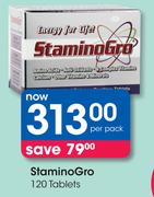 StaminoGro 120 Tablets-Per Pack