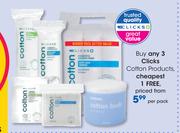 Clicks Cotton Products-Per Pack