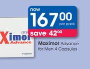 Maximor Advance For Men 4 Capsules-Per Pack