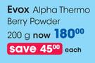 Evox Alpha Thermo Berry Powder-200g Each