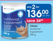 Clicks Nutritional Supplement-2X400g