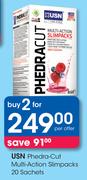 USN Phedra Cut Multi Action Slimpacks-2X20 Sachets