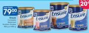 Ensure Complete Balanced Nutrition Shakes 400g Or 850g-Each
