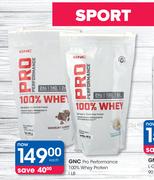 GNC Pro Performance 100% Whey Protein-1LB Each