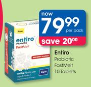 Entiro Probiotic Fast Melt-10 Tablets Per Pack