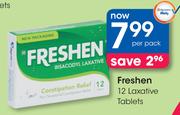 Freshen Laxative-12 Tablets Per Pack