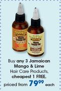 Jamaican Mango & Lime Hair Care Products-Each