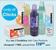 Toni & Guy Hair Care Products-Each