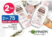Garnier Ultimate Blends Shampoo Or Conditioner-2 x 400ml