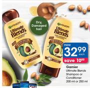 Garnier Ultimate Blends Shampoo Or Conditioner 200ml Or 250ml-Each