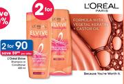 L'Oreal Elvive Shampoo Or Conditioner-2 x 400ml
